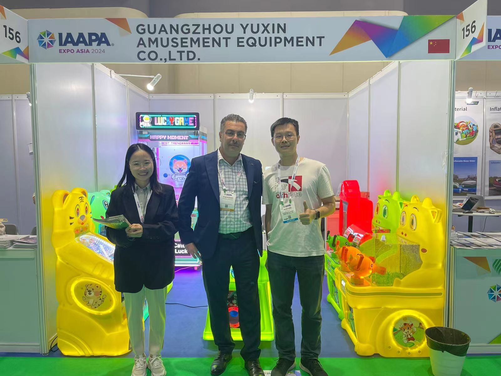 آخرین مورد شرکت نمایشگاه تایلند شرکت Yuxin Amusement Co. Ltd. موفق بود، طرفداران وفادار و سفارشات صادراتی را به دست آورد