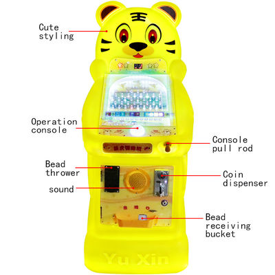 19mm Tiger Arcade Pinball Machine تفریح پر از تفریح طراحی رنگارنگ آزمون مهارت های بازی ایده آل برای بچه ها